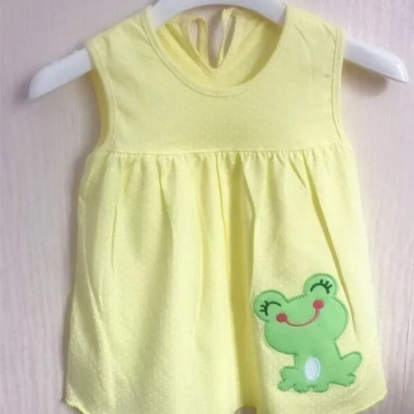 0-24M New borns Cotton Flower Dresses, Baby Girls Summer Multi Pattern Clothes