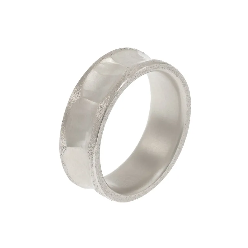 14K Gold Indented Band