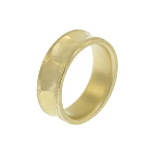 14K Gold Indented Band