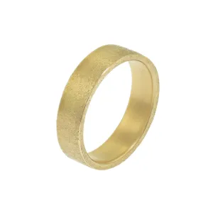 14K Gold Rustic Band, 6mm