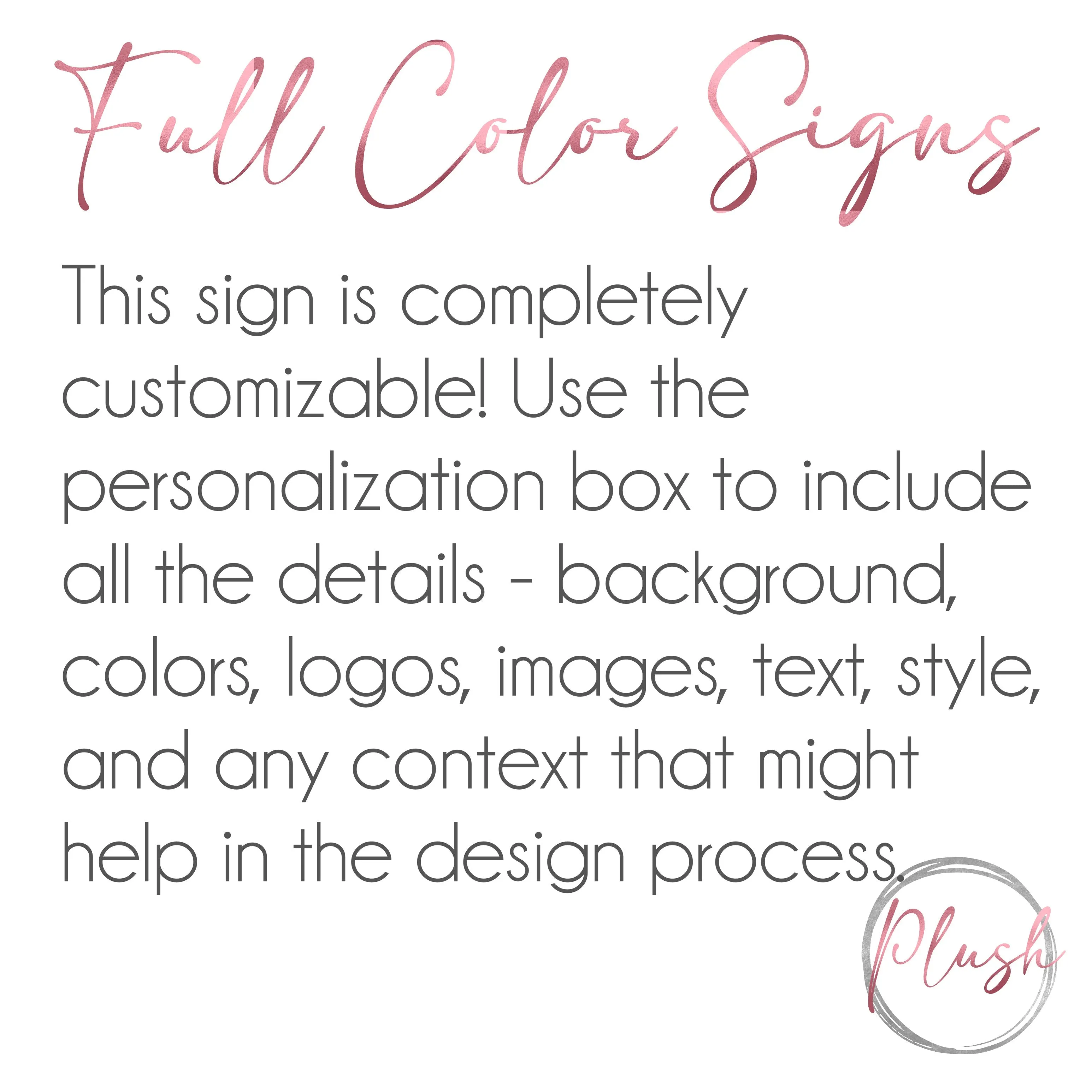 20 inch Custom, Full Color, 2-sided Round Metal Sign with 24 inch Scroll Bracket Wall Mounted Indoor/Outdoor