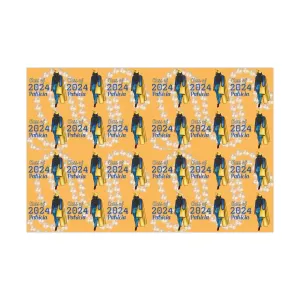 2024 Graduates Blue and Gold Wrapping Paper