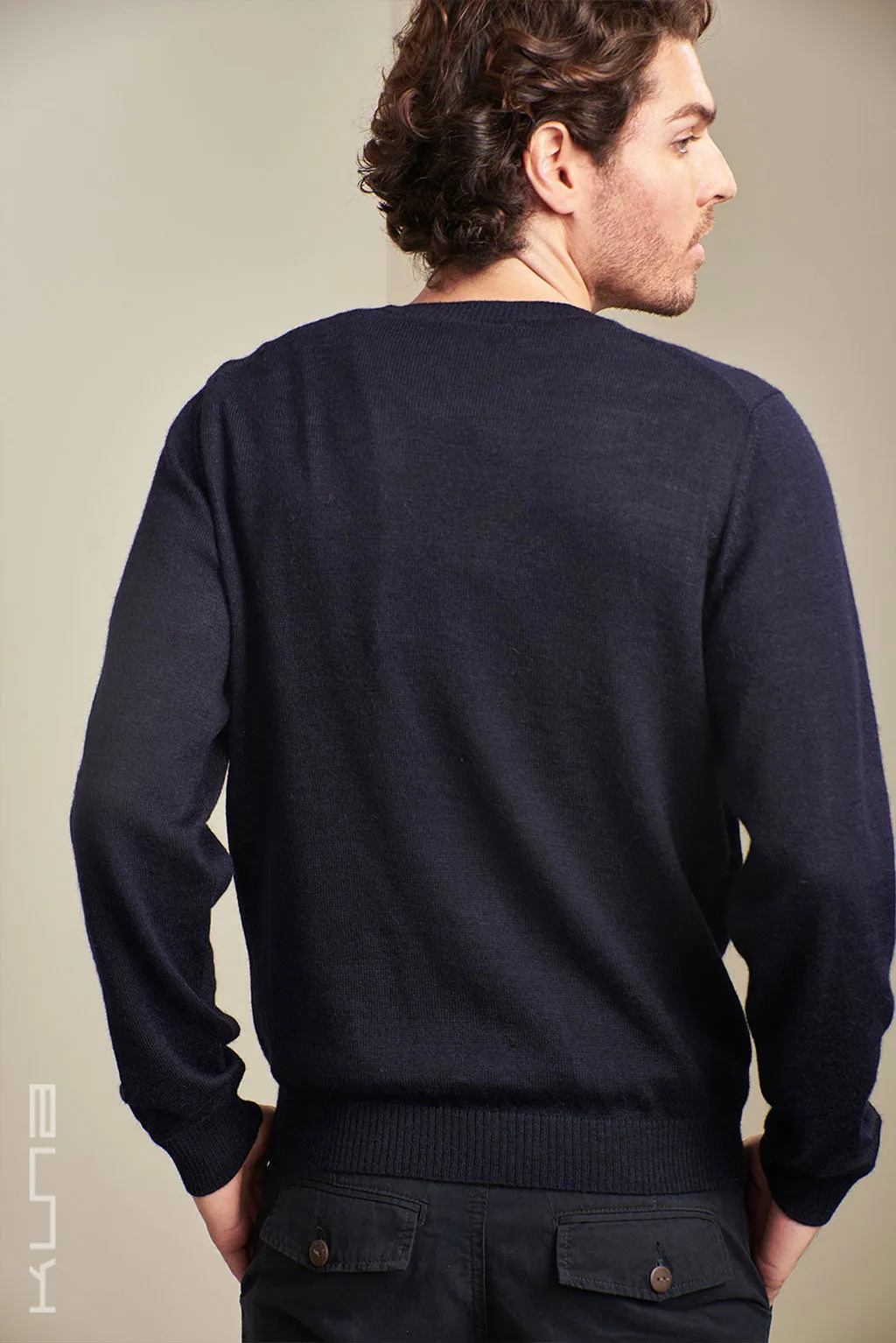 Alaska Baby Alpaca Crew-Neck Sweater