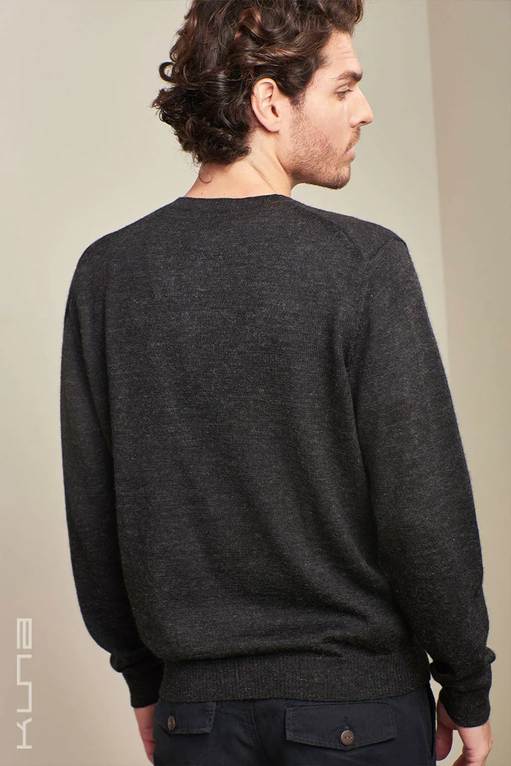 Alaska Baby Alpaca Crew-Neck Sweater