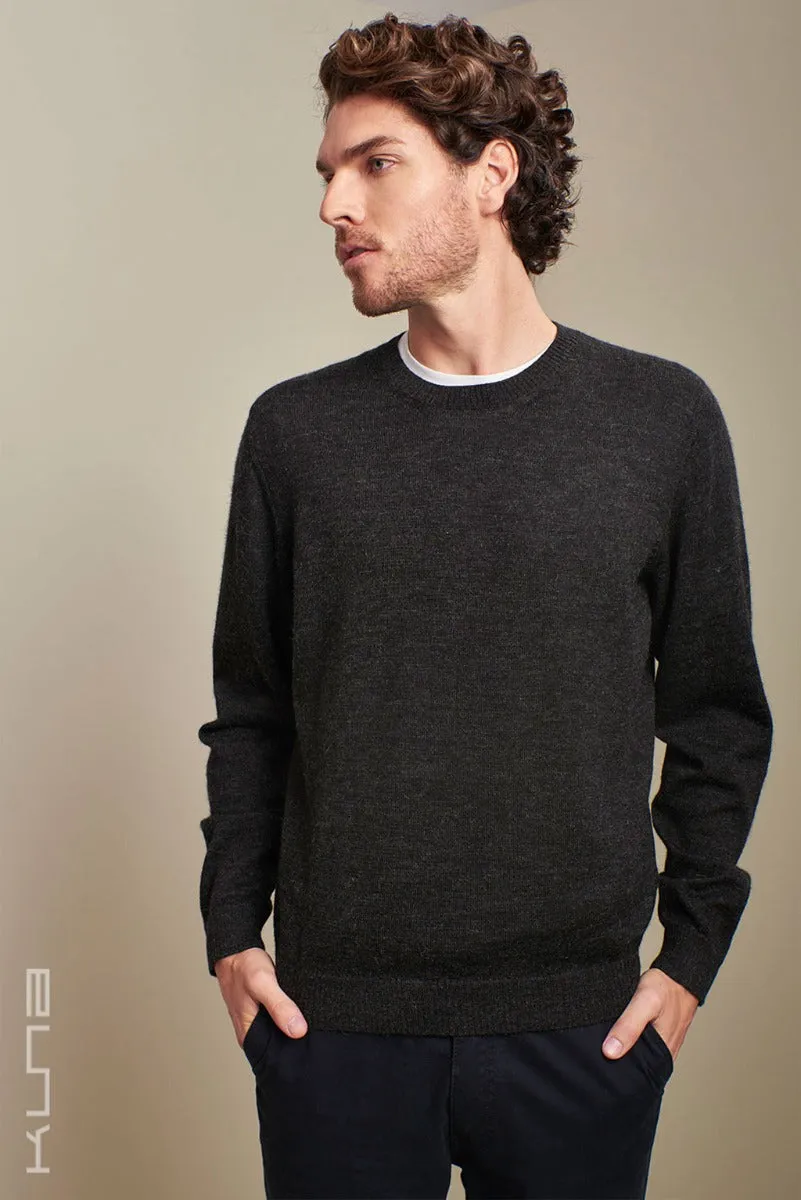Alaska Baby Alpaca Crew-Neck Sweater