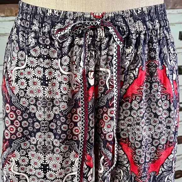 Anthropologie Artist Flannel Whimsical Pajama Pants Bottoms M