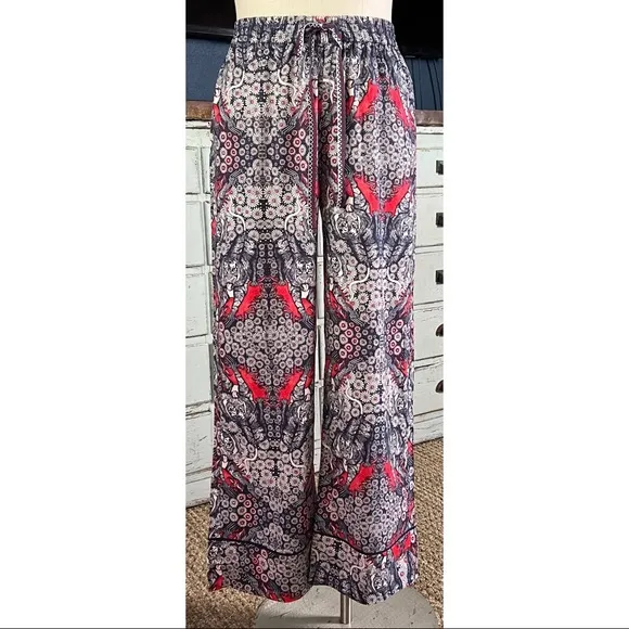 Anthropologie Artist Flannel Whimsical Pajama Pants Bottoms M