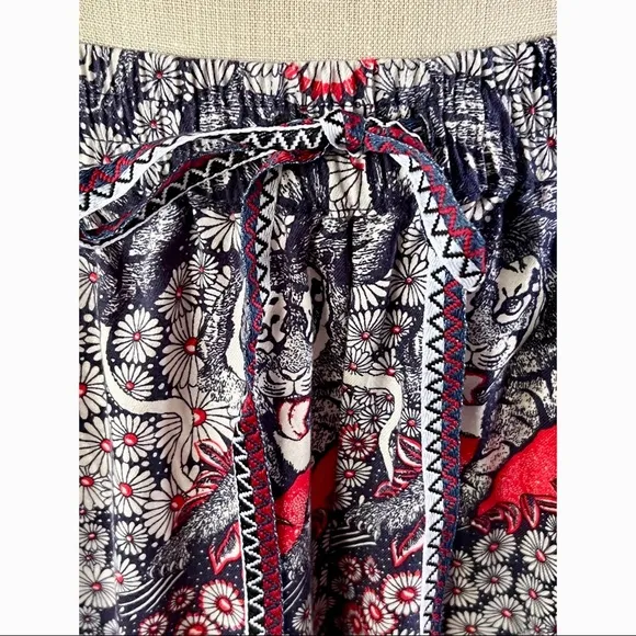 Anthropologie Artist Flannel Whimsical Pajama Pants Bottoms M