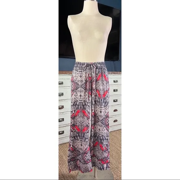 Anthropologie Artist Flannel Whimsical Pajama Pants Bottoms M