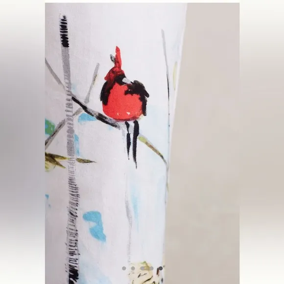 Anthropologie Polaris Flannel Sleep Pant with art of Voutsa