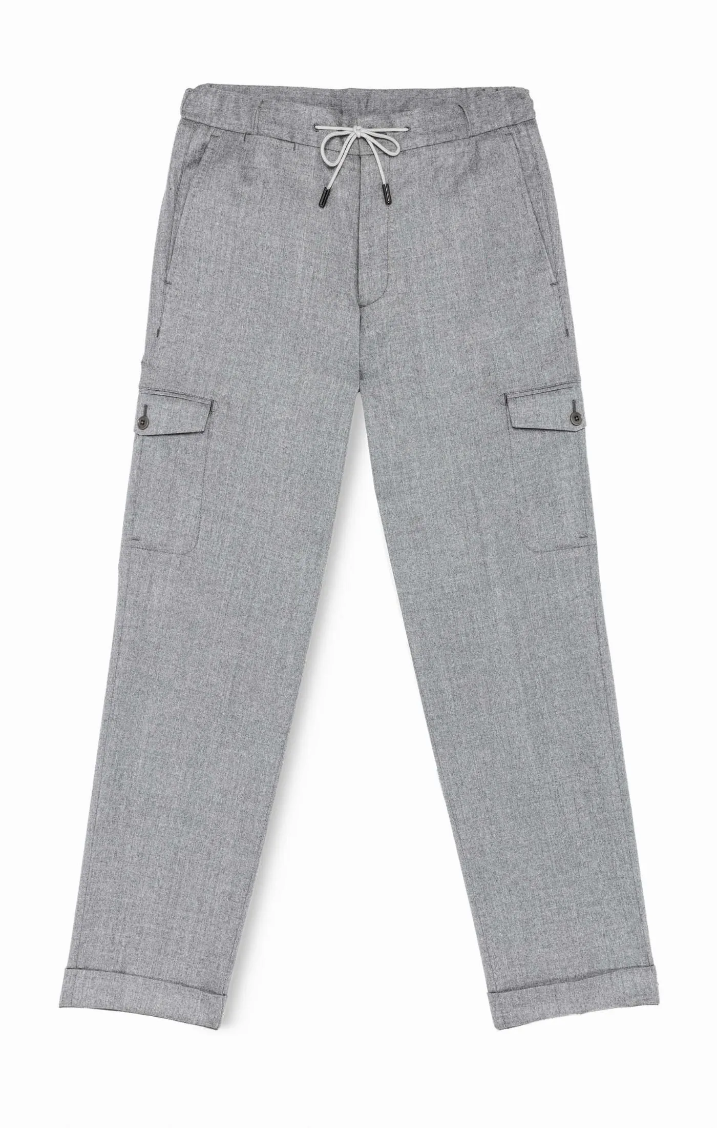 Barberis Canonico Light Grey Flannel S120 Merino Wool with Natural Stretch