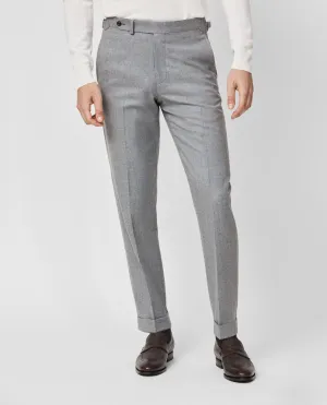 Barberis Canonico Light Grey Flannel S120 Merino Wool with Natural Stretch
