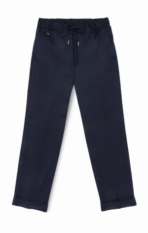 Barberis Canonico Midnight Blue Flannel S120 Merino Wool with Natural Stretch