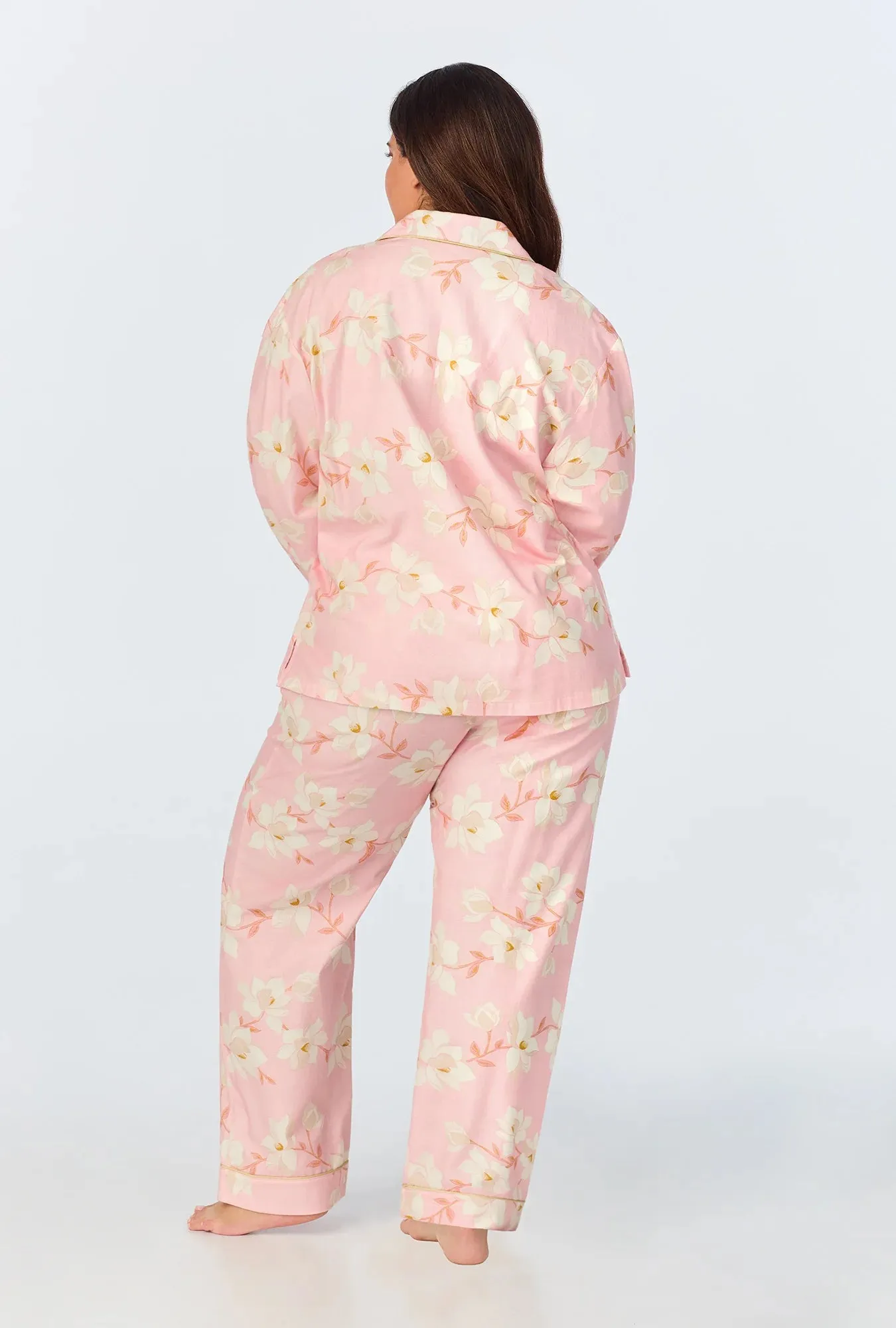 Bedhead Long Sleeve Woven Flannel PJ Set - Magnolia Blossom