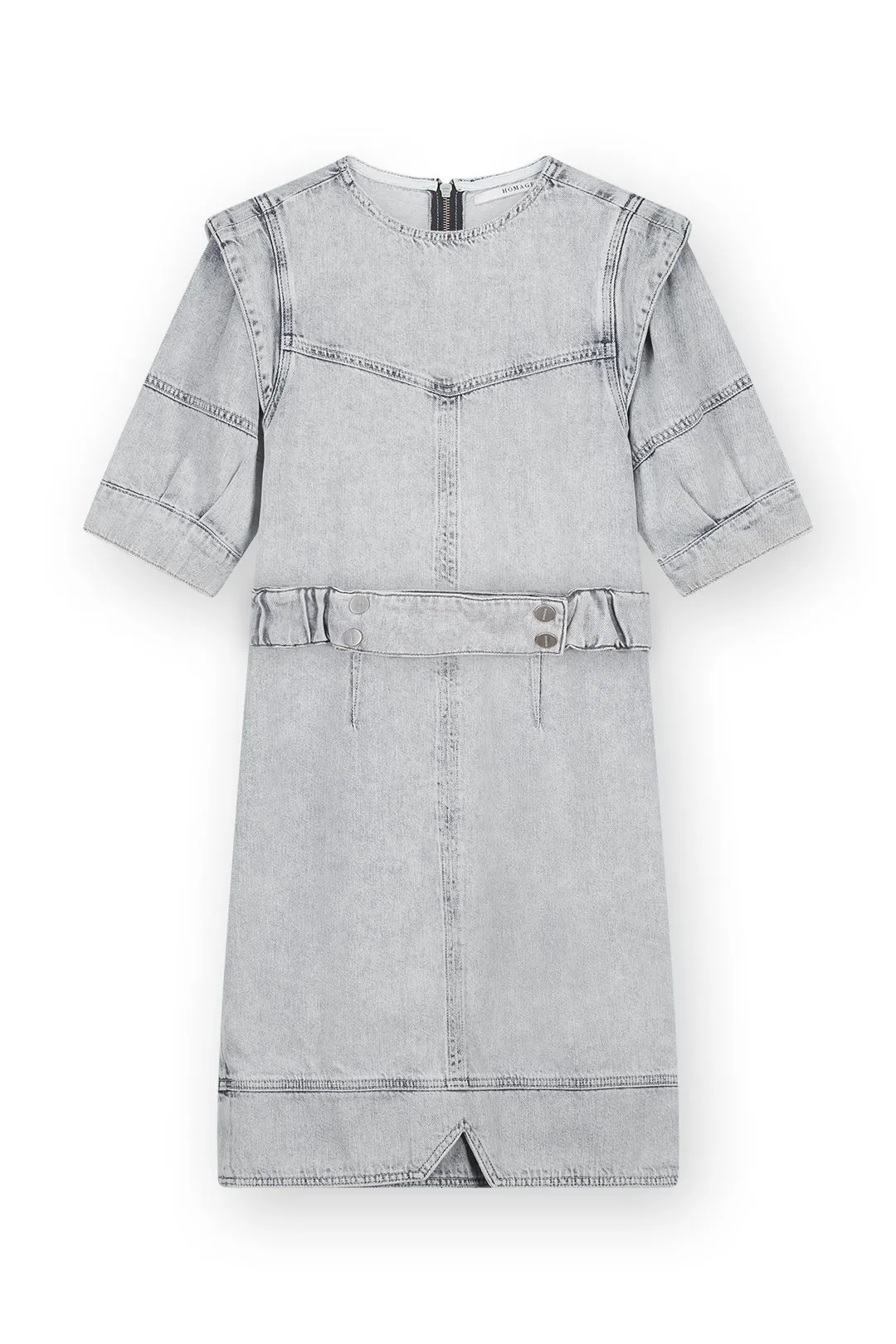Belted Denim Dress