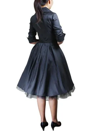 Belted Flared Dress