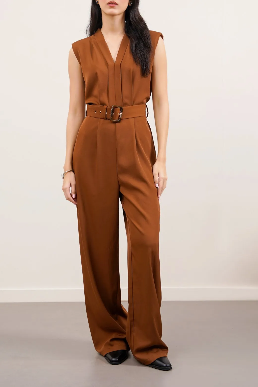 BELTED JUMPSUIT