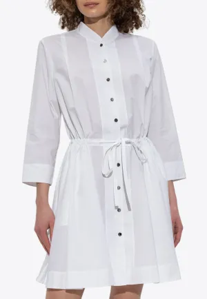 Belted Mini Shirt Dress