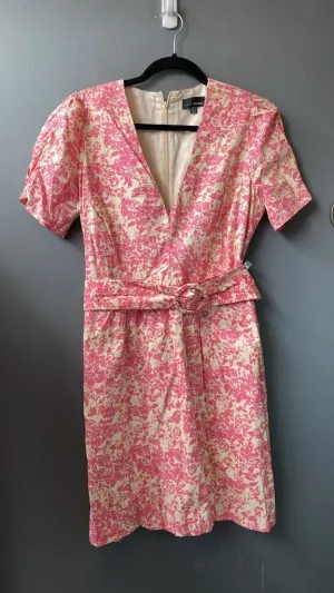 Belted Print Dress