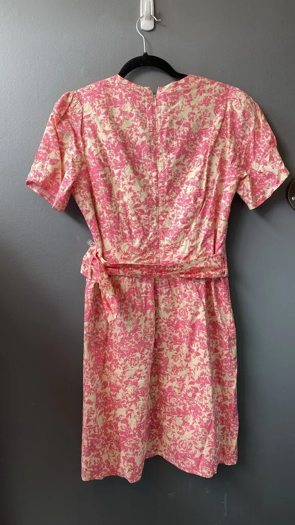 Belted Print Dress
