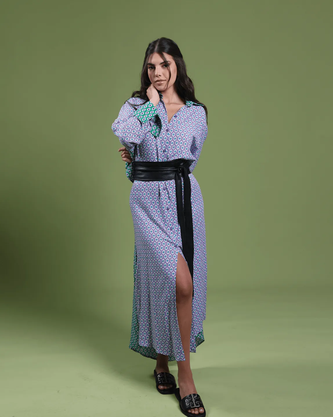 Belted Shirt Dress