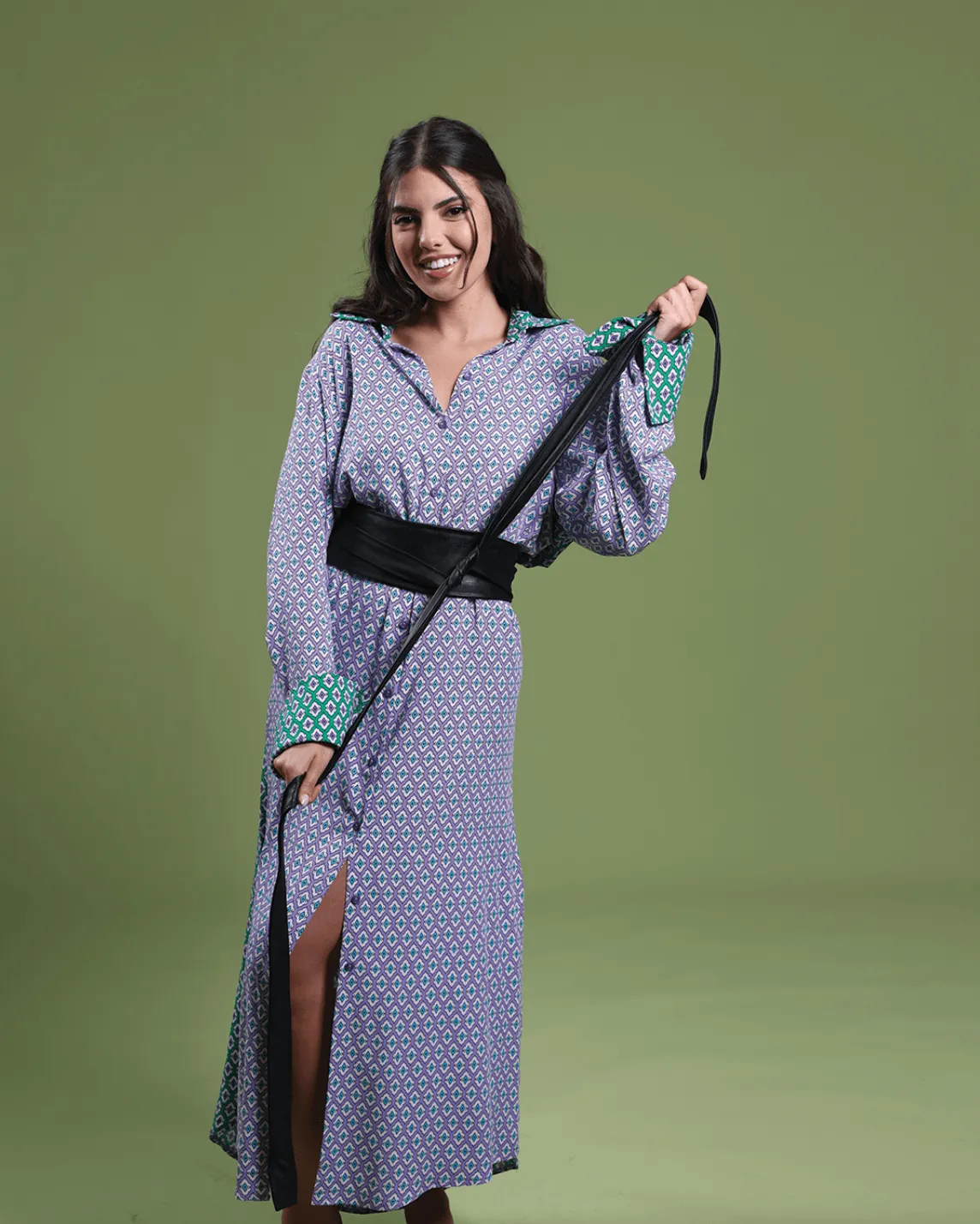 Belted Shirt Dress