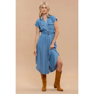 Billie Jean Chambray Midi Dress