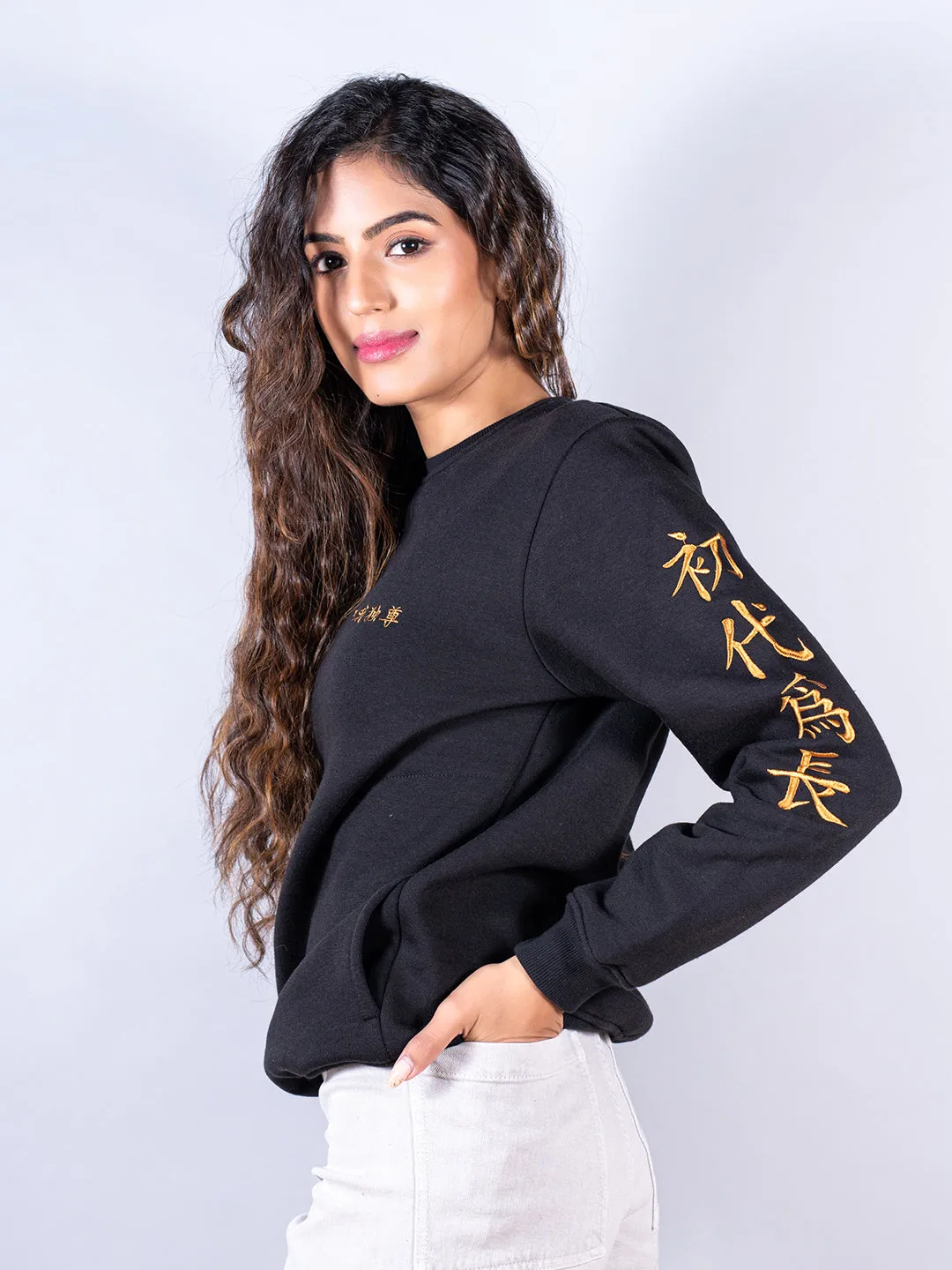 Black Tokyo Manji Anime Sweatshirt For Women