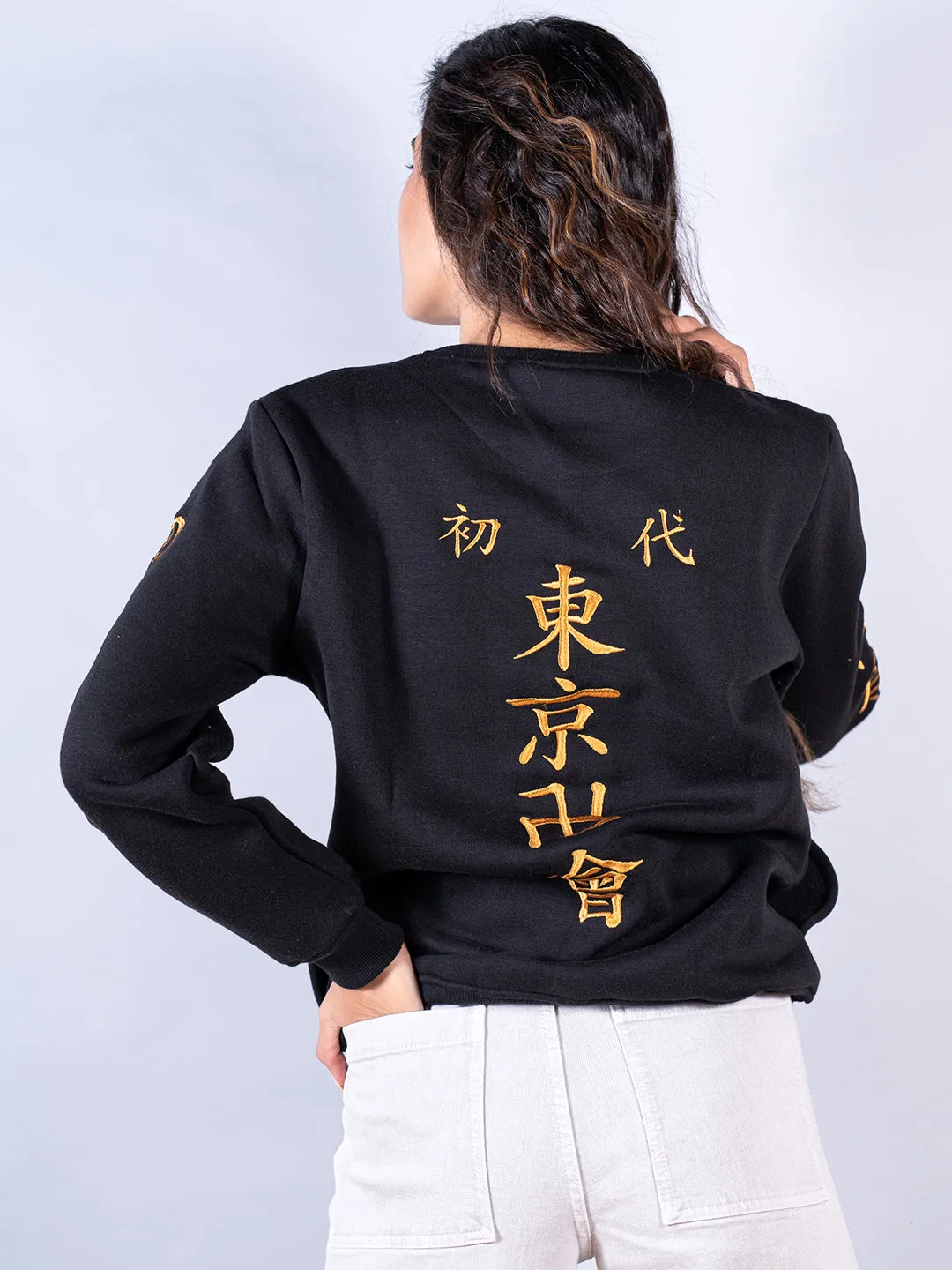 Black Tokyo Manji Anime Sweatshirt For Women