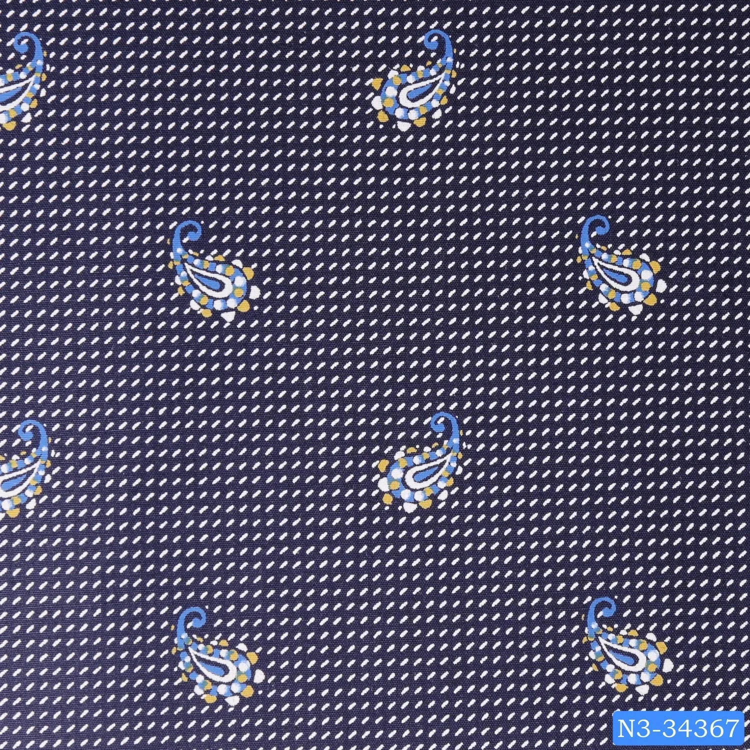 Blue Paisley Tic Print Shirt