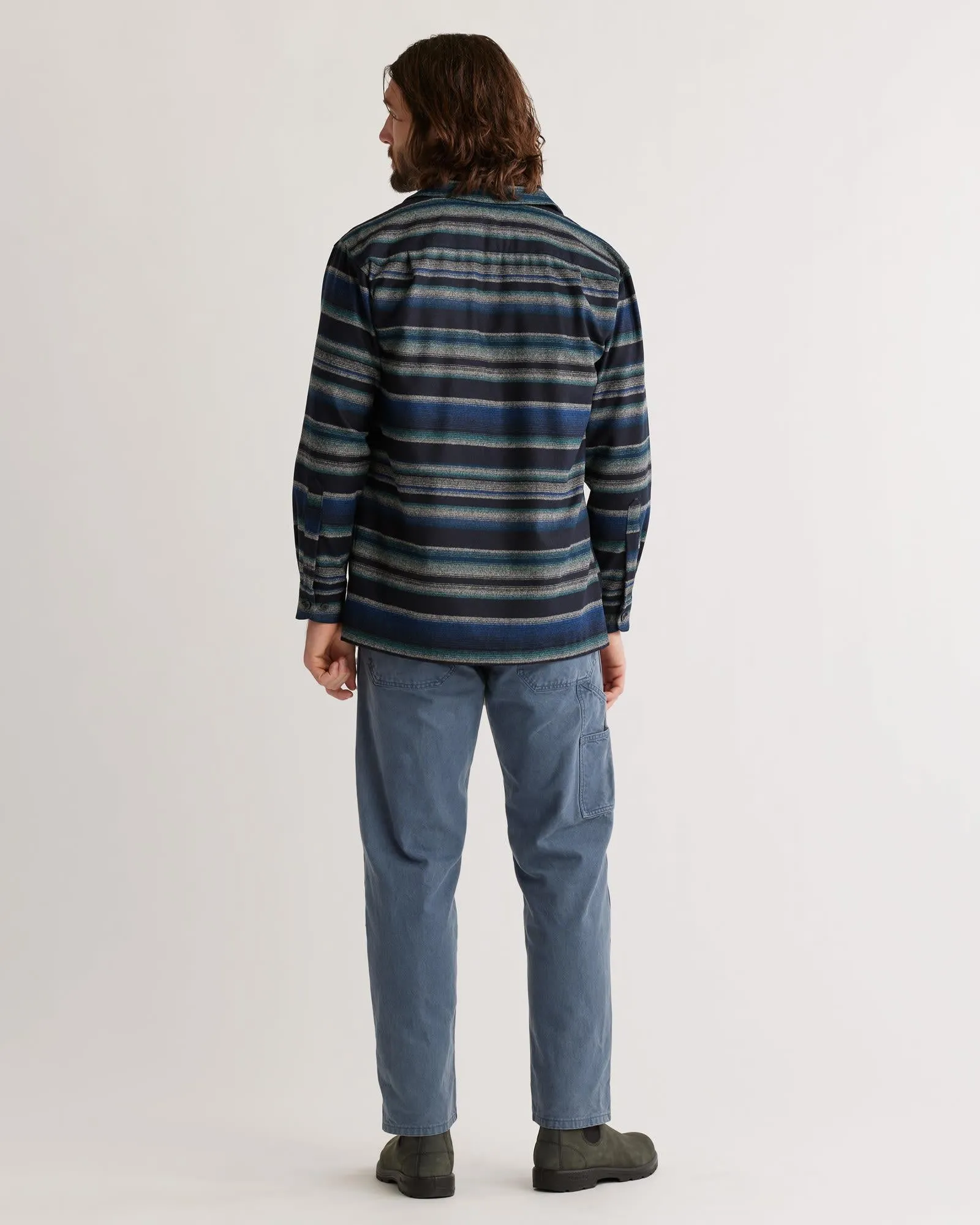 Board Shirt Blue Serape Stripe