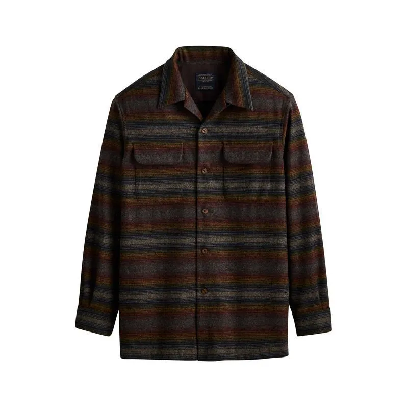 Board Shirt Brown Multi Ombre Stripe