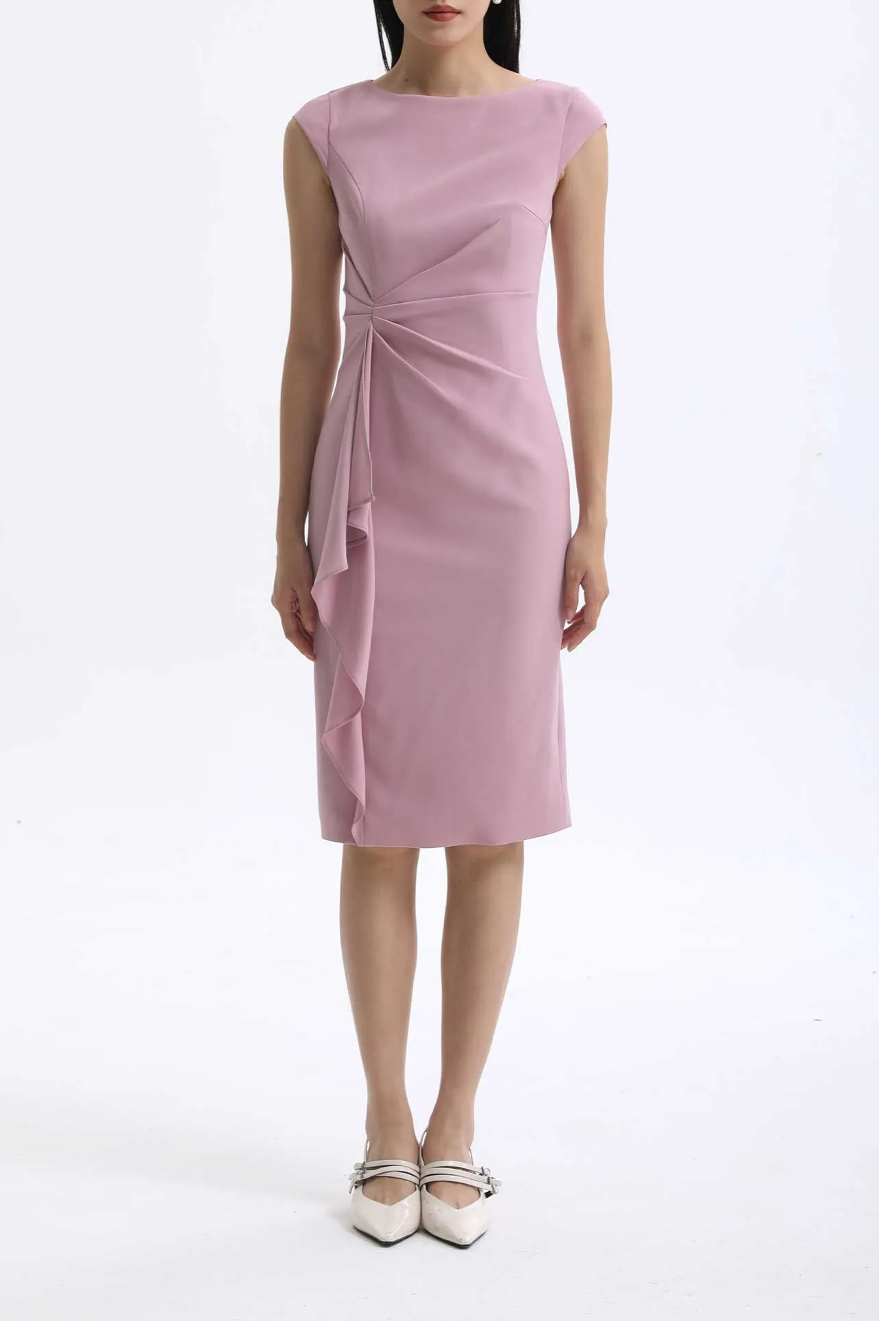 BOAT-NECK DRESS