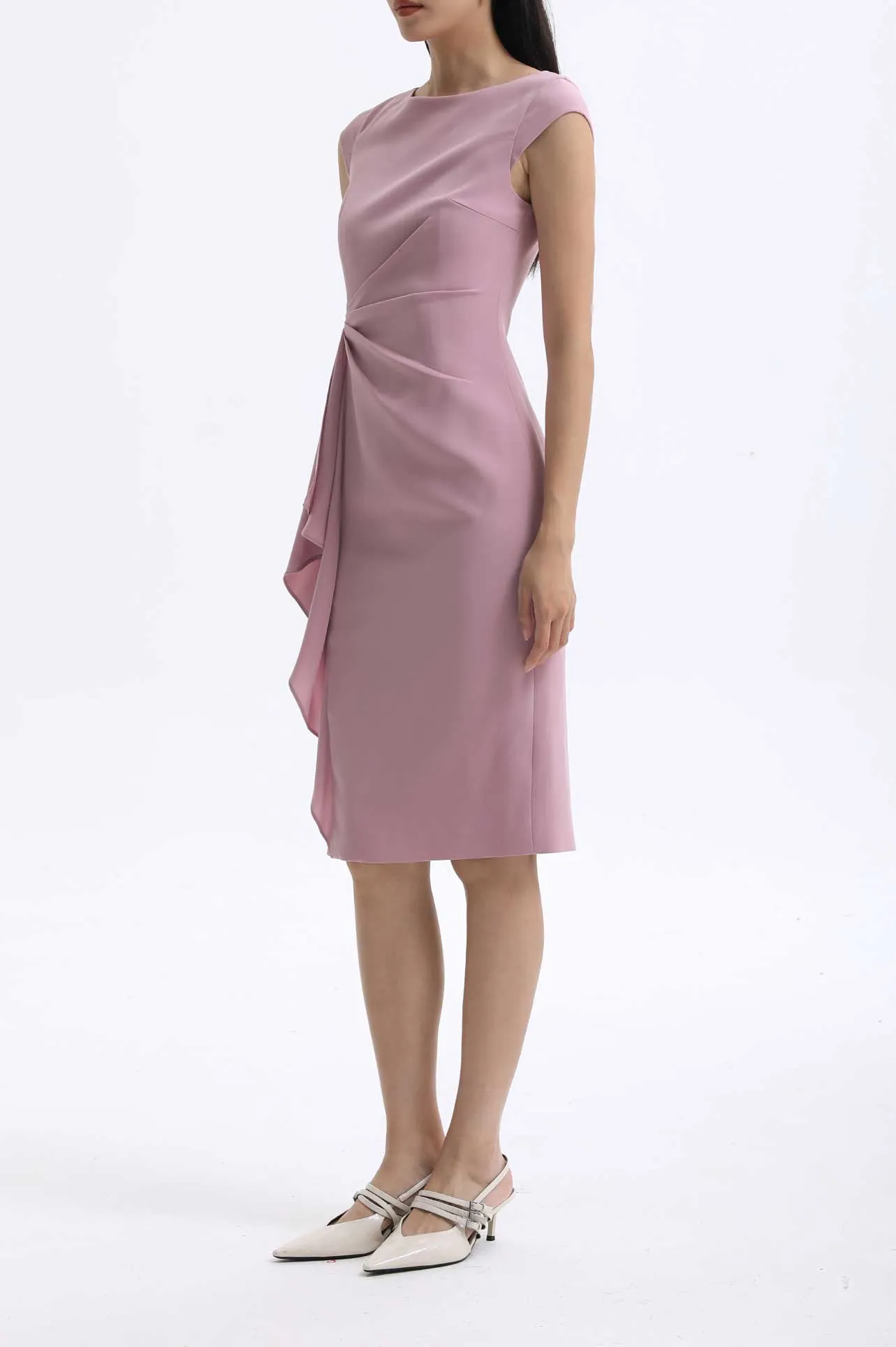 BOAT-NECK DRESS