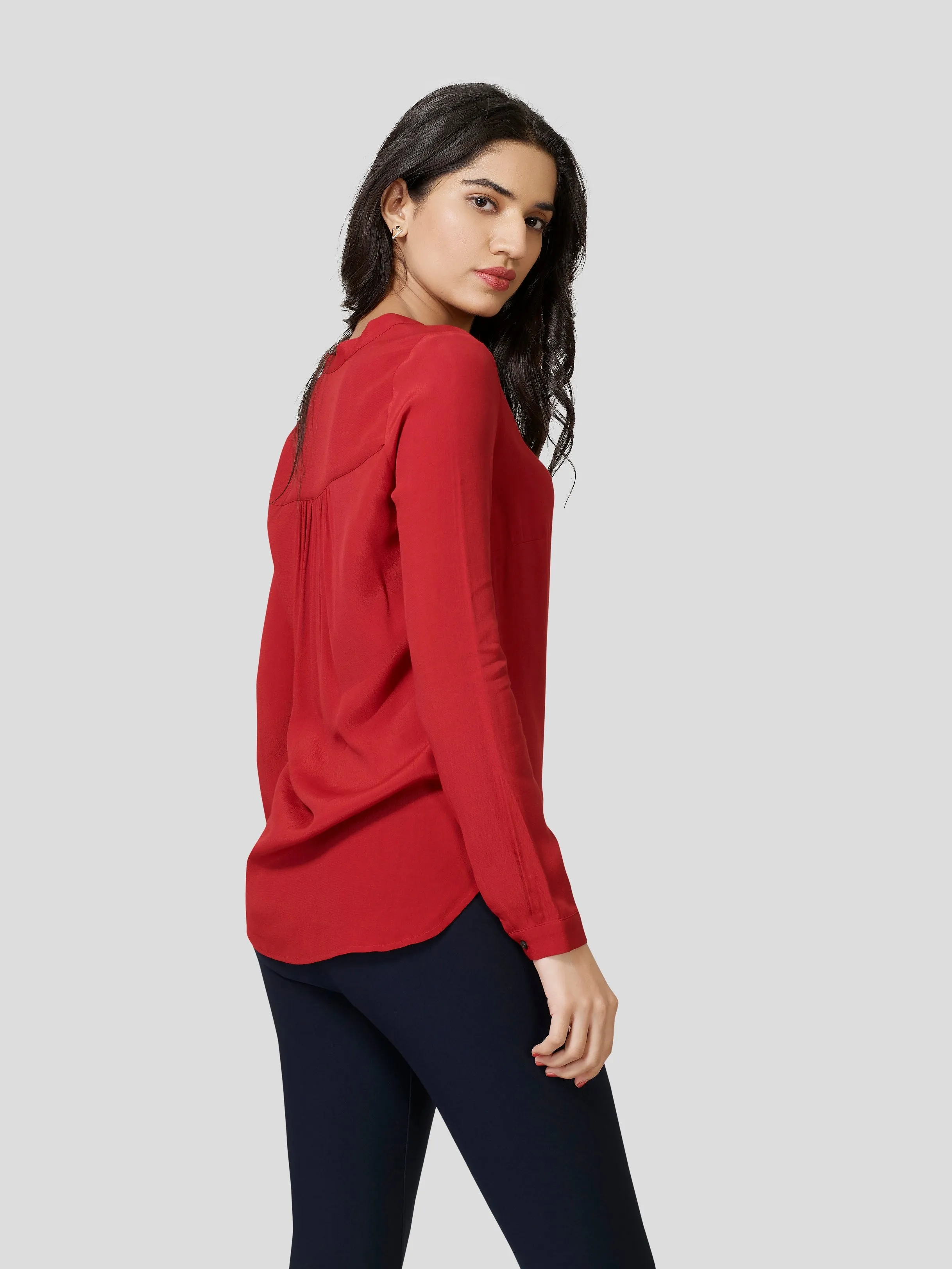 Bodacious Flat Collar Tunic Style Shirt