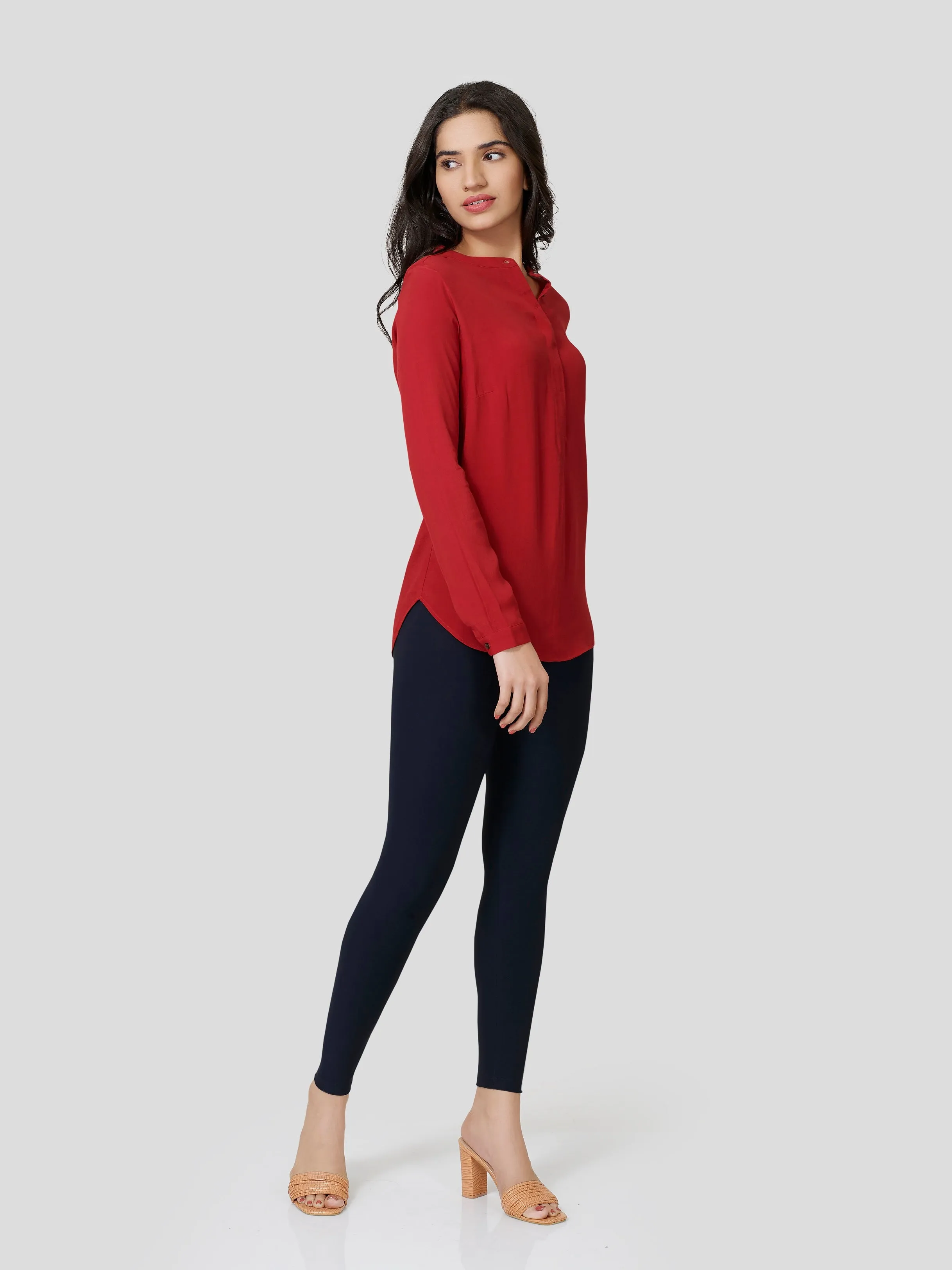 Bodacious Flat Collar Tunic Style Shirt