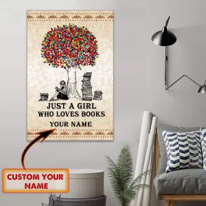 Book Lover 1 - Custom Canvas - Vhv-canvas-018