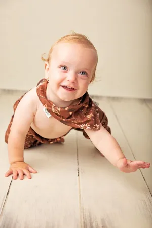 Botanicals | Organic Cotton Bib | Bandana Style with Adjustable Snaps