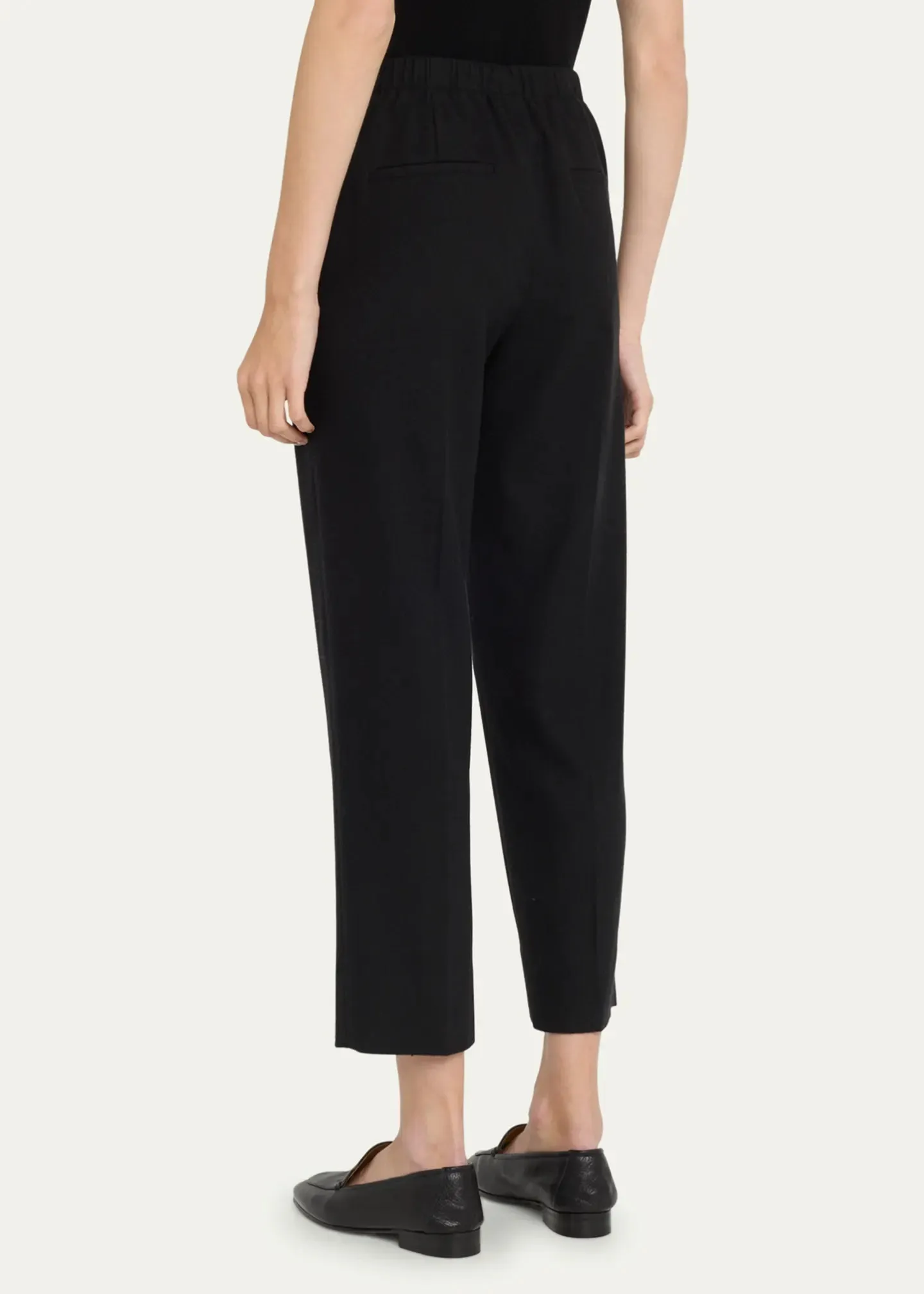 BRUSHED WOOL MID RISE PANT