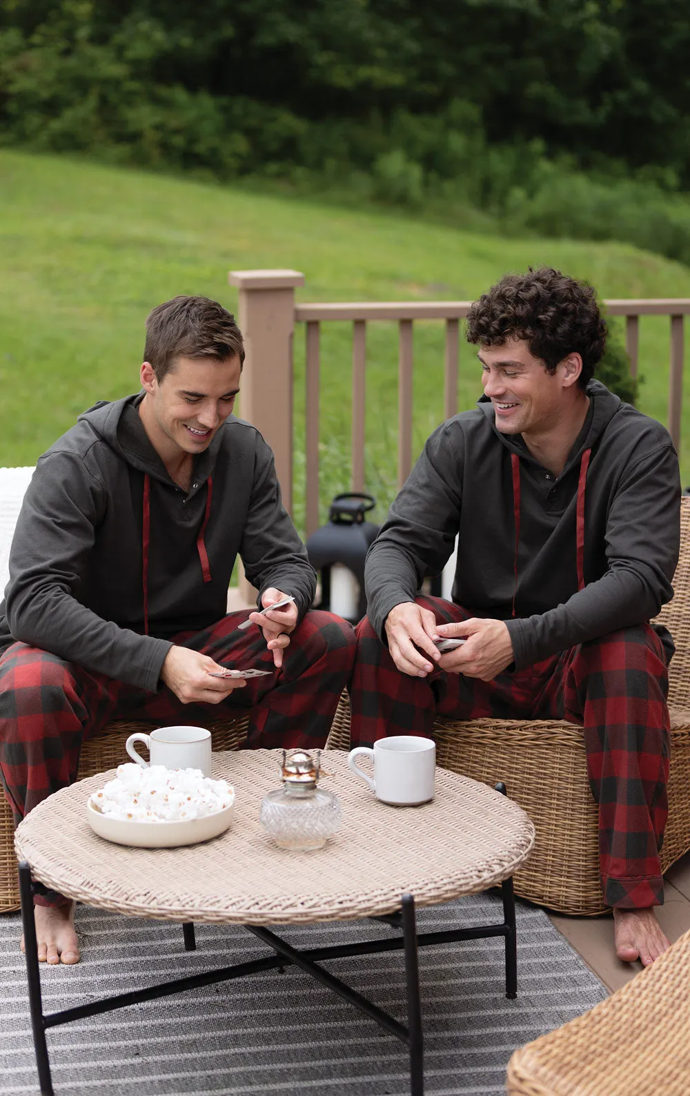 Buffalo Plaid Matching Couples Pajamas