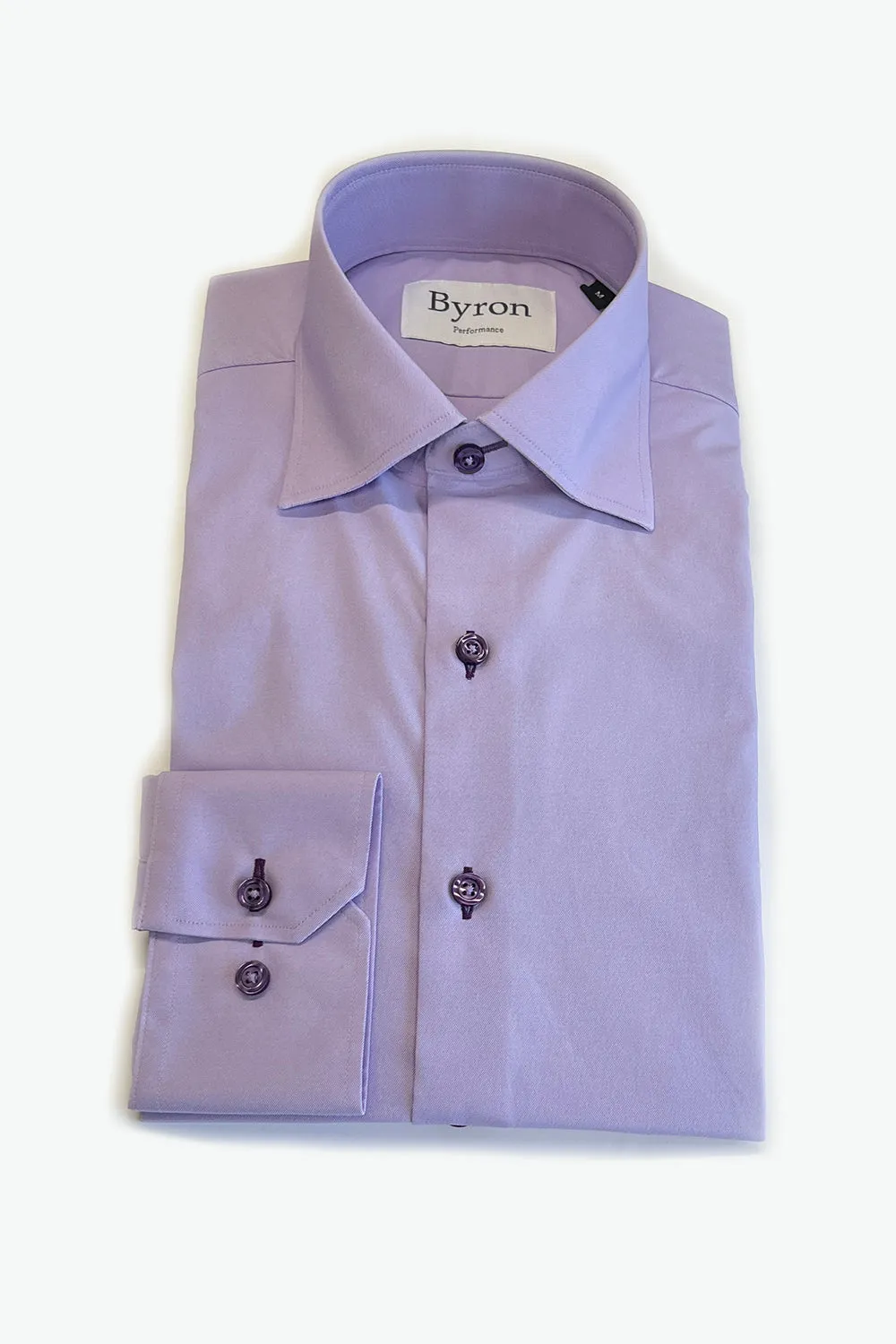 Byron Lavender Solid Performance Shirt Big and Tall