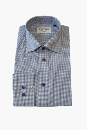 Byron Navy Check Performance Shirt Big and Tall