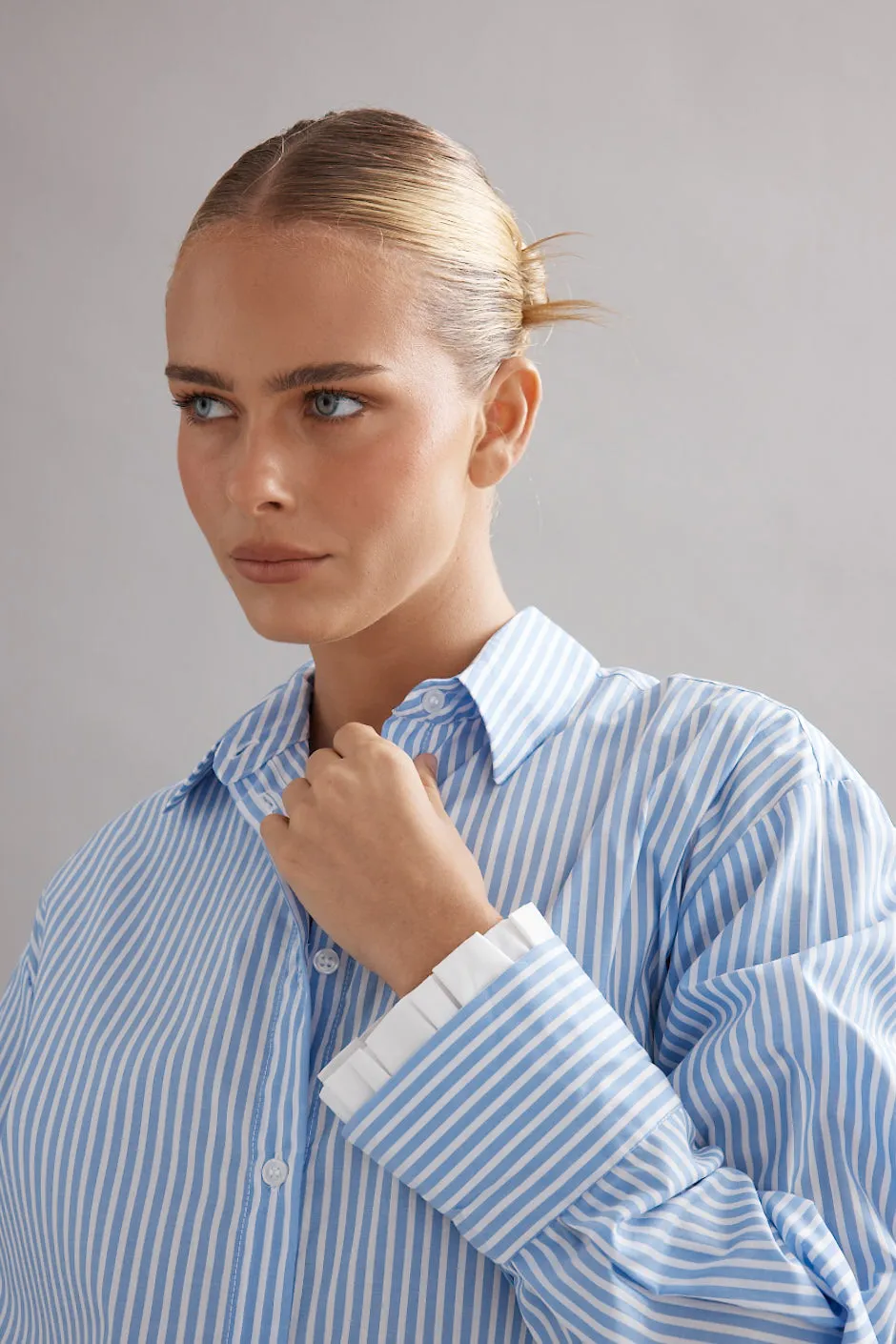 Caitlin Crisp | Vienna Shirt - Blue Stripe