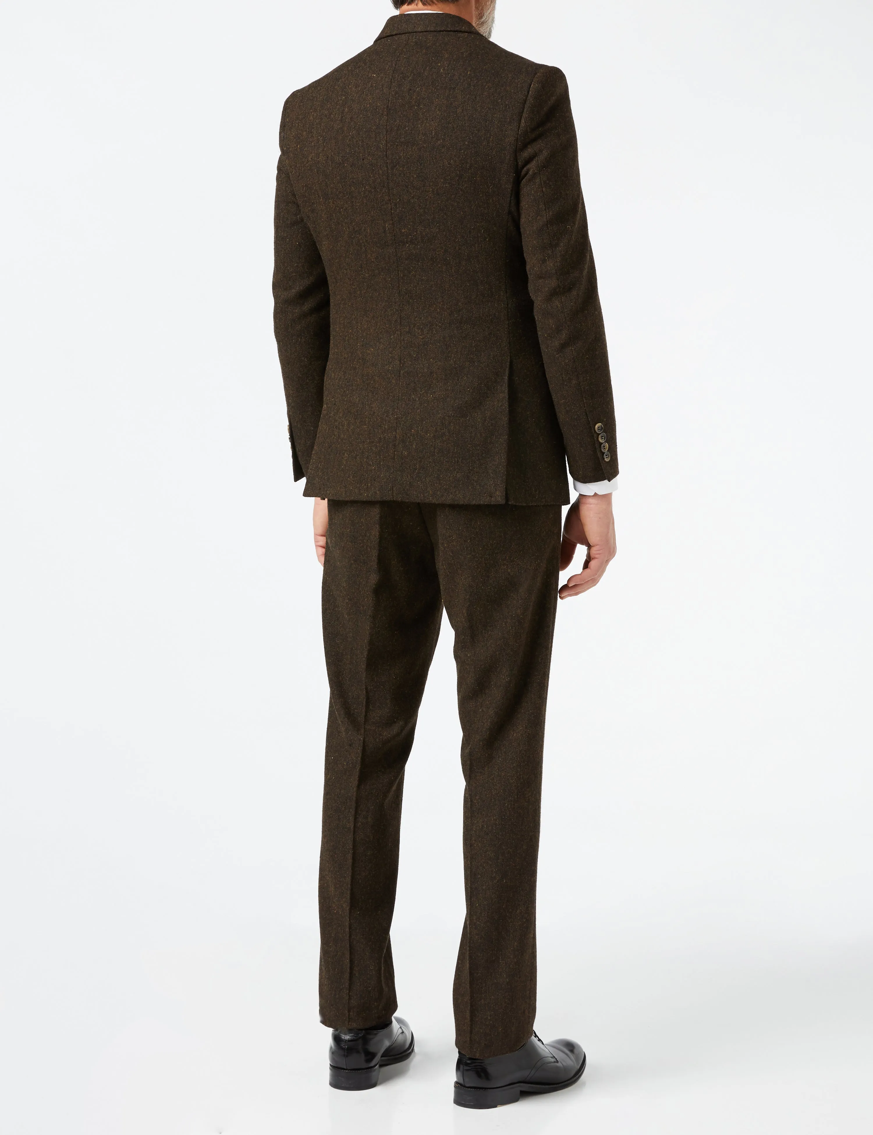 CALVIN - BROWN TWEED JACKET & WAISTCOAT