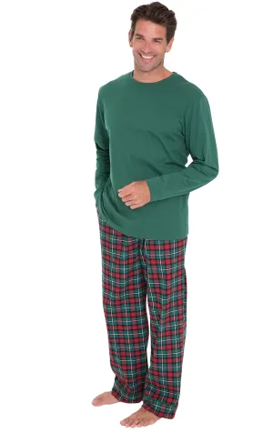 Christmas Plaid Men's Pajamas - Couples