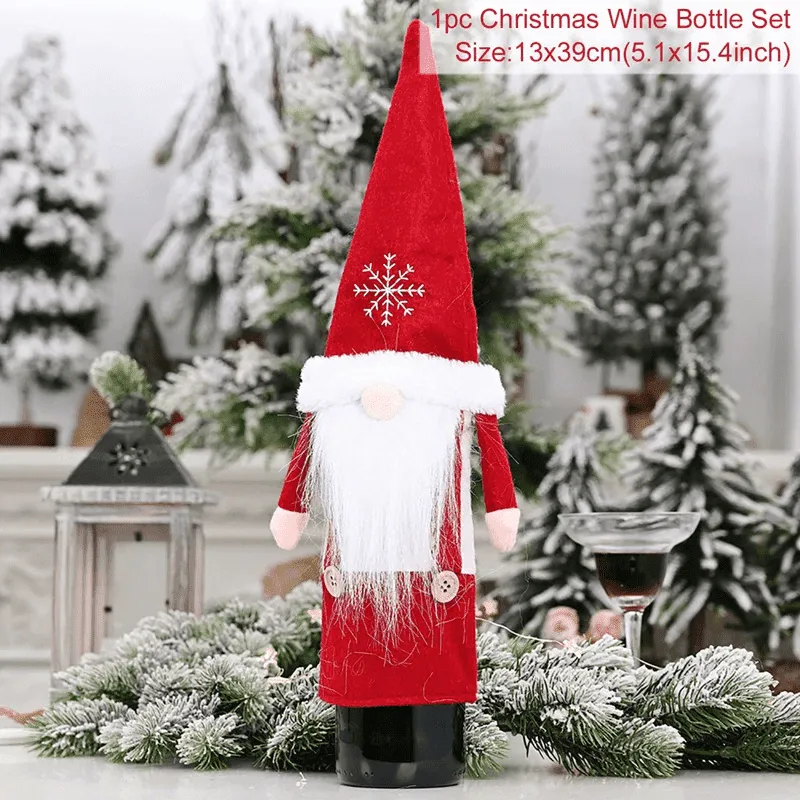 Christmas Wine Bottle Cover