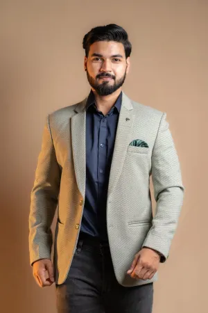 Classic Plain Tweed Blazer