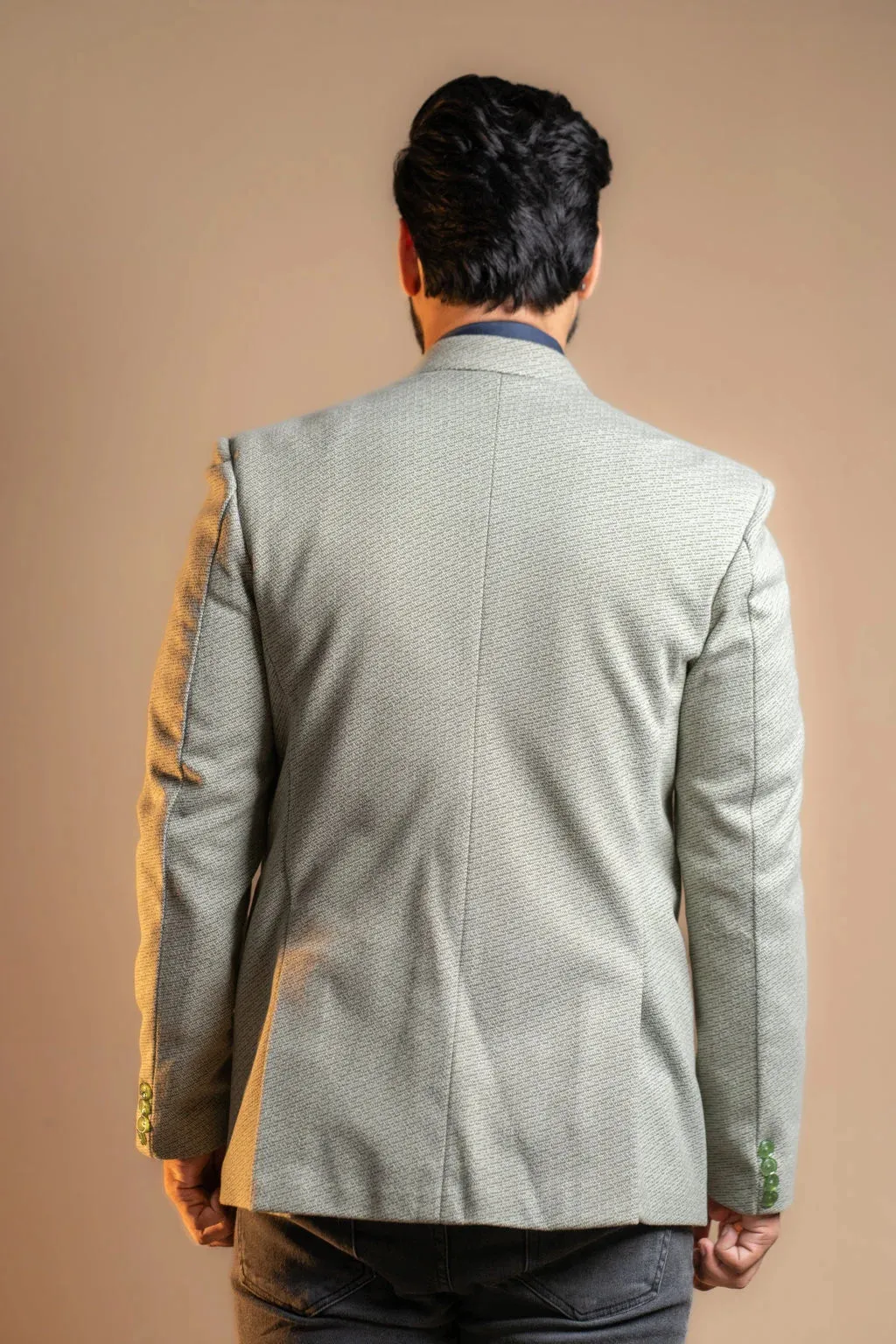 Classic Plain Tweed Blazer