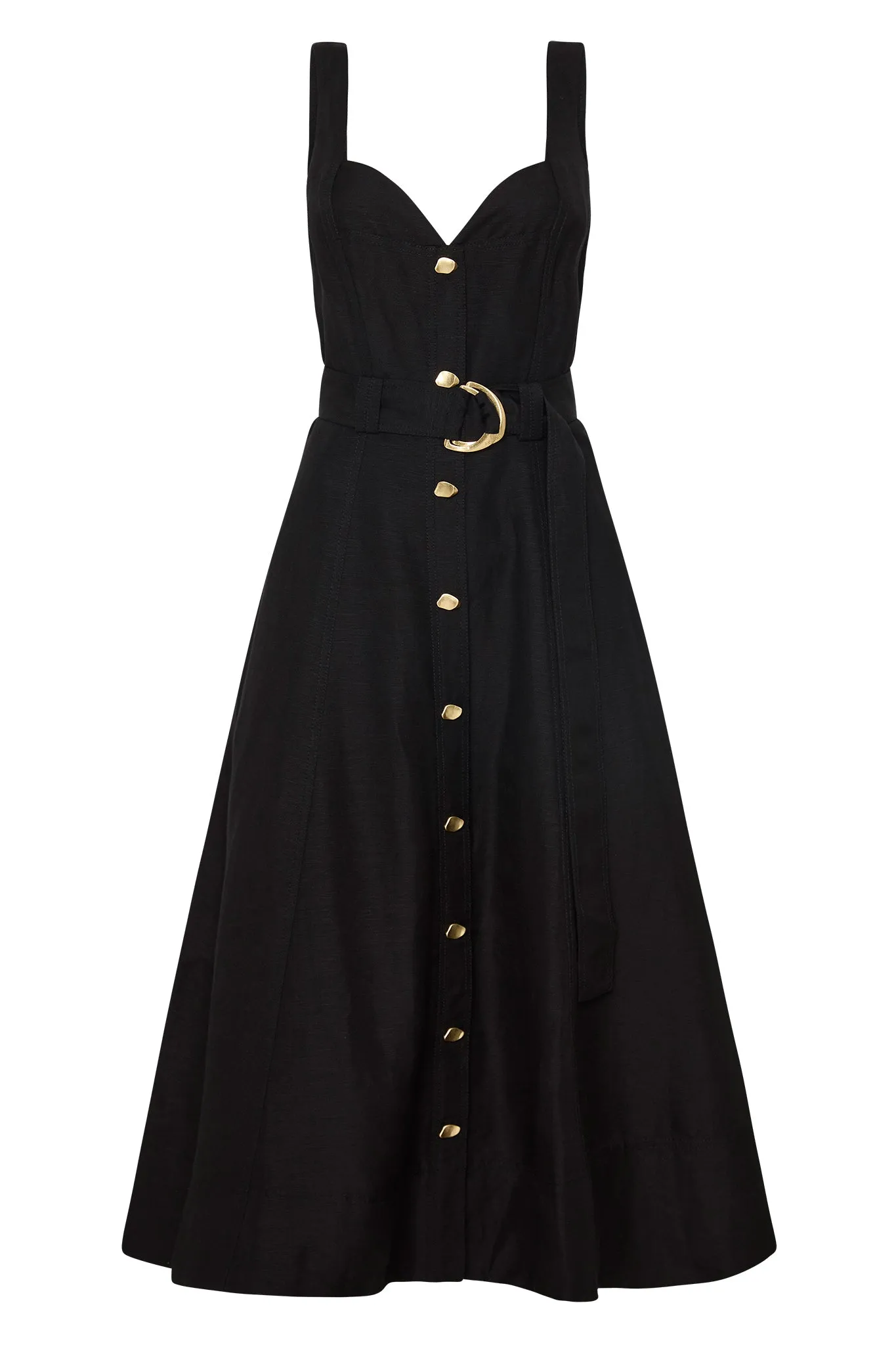 Clay Belted Midi Dress