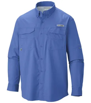 Columbia PFG Blood and Guts III Long Sleeve Mens Shirt Vivid Blue